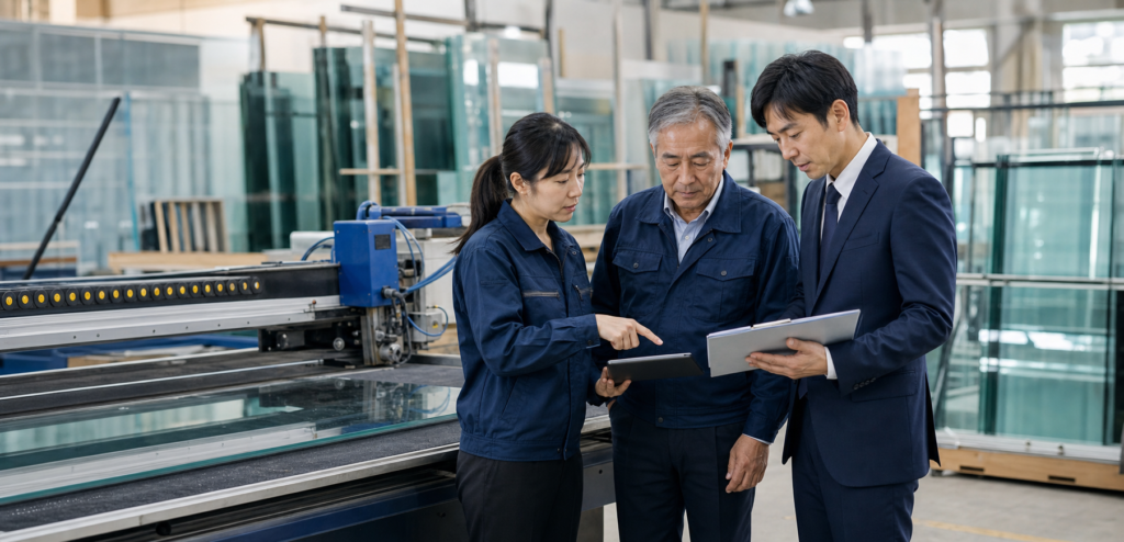 ガラス会社 企業価値を設備・人材から確認する経営者と専門家